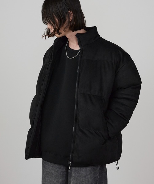 Theater code(シアターコード)の「Spindle-Trimmed Faux Suede Basic Down Jacket / スピンドル付き フェイクスエード ベーシックジャケット 秋 秋服メンズ 2026年秋冬(ダウンジャケット/コート・メンズ・グレー/ブラック/ブラウン・M/L)」の6枚目の写真