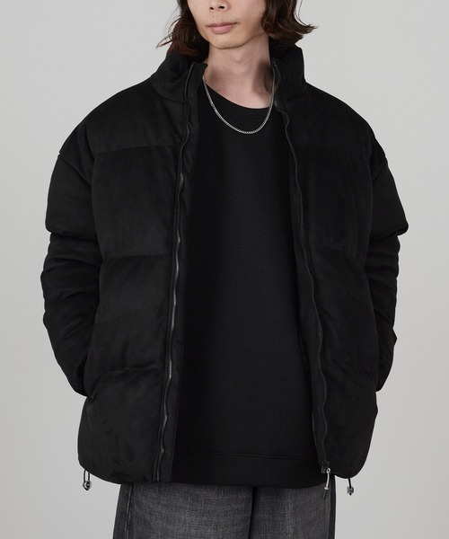 Theater code(シアターコード)の「Spindle-Trimmed Faux Suede Basic Down Jacket / スピンドル付き フェイクスエード ベーシックジャケット 秋 秋服メンズ 2026年秋冬(ダウンジャケット/コート・メンズ・グレー/ブラック/ブラウン・M/L)」の7枚目の写真