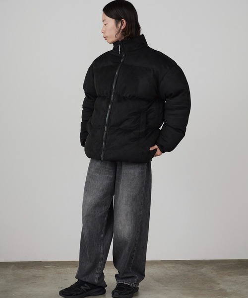 Theater code(シアターコード)の「Spindle-Trimmed Faux Suede Basic Down Jacket / スピンドル付き フェイクスエード ベーシックジャケット 秋 秋服メンズ 2026年秋冬(ダウンジャケット/コート・メンズ・グレー/ブラック/ブラウン・M/L)」の12枚目の写真