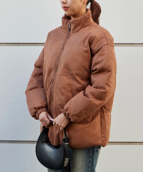 Theater code(シアターコード)の「Spindle-Trimmed Faux Suede Basic Down Jacket / スピンドル付き フェイクスエード ベーシックジャケット 秋 秋服メンズ 2026年秋冬(ダウンジャケット/コート・メンズ・グレー/ブラック/ブラウン・M/L)」の22枚目の写真