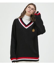 NP STUDIO（エヌピースタジオ）の「ネスティウェイルロゴニットブラック（ニット/セーター）」