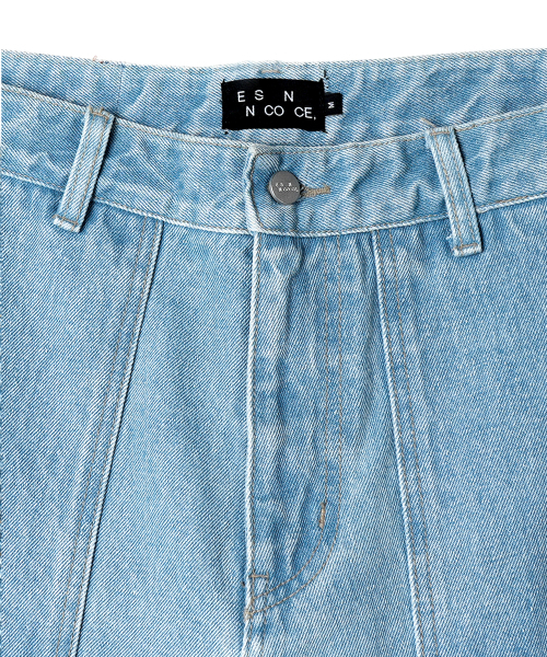 ESN(イーエスエヌ)の「アウトポケットカーペンターデニムショーツ 中青(その他パンツ・メンズ・その他・LARGE/MEDIUM/X-LARGE)」の4枚目の写真
