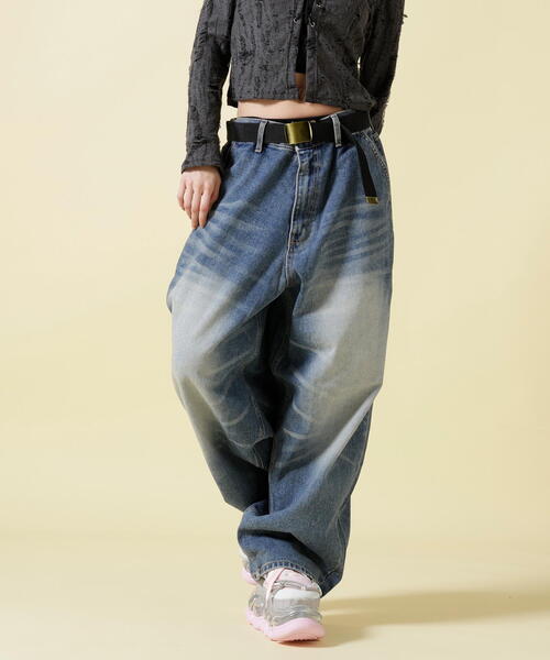 SIS(エスアイエス)の「SIS/エスアイエス/Washed Denim Wide BL(デニムパンツ・レディース・ブルー・L/M)」の15枚目の写真