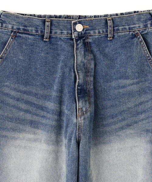SIS(エスアイエス)の「SIS/エスアイエス/Washed Denim Wide BL(デニムパンツ・レディース・ブルー・L/M)」の7枚目の写真