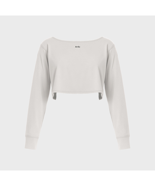 ARDU(アルジュ)の「アースコンフォート ロングスリーブカバーアップ(Tシャツ/カットソー・レディース・ホワイト/チャコールグレー/アッシュグレー/ブラック/ダークグリーン/ネイビー/ブラウン/ライム/バーガンディー・MEDIUM/LARGE)」の2枚目の写真