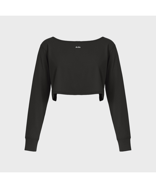 ARDU(アルジュ)の「アースコンフォート ロングスリーブカバーアップ(Tシャツ/カットソー・レディース・ホワイト/チャコールグレー/アッシュグレー/ブラック/ダークグリーン/ネイビー/ブラウン/ライム/バーガンディー・MEDIUM/LARGE)」の1枚目の写真