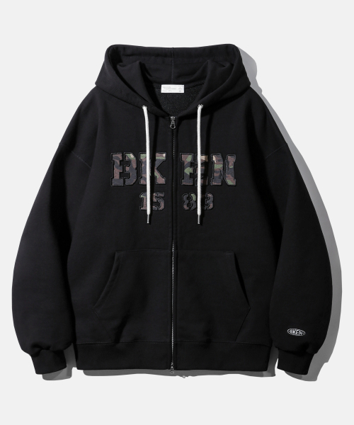 BAKKEN(バッケン)の「BKEN 1583 フードジップアップ BK7990_ブラック(パーカー・メンズ・ブラック・1/2/3)」の9枚目の写真