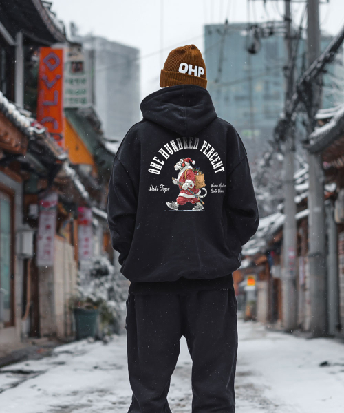 OHP（ワンハンドレッドパーセント）の「OHPxHARMONIA ムリムコス no.2 起毛フード6（パーカー・メンズ・ブラック/Beige/ダークグレー・4XL/3XL/M(95)/L/2XL/XL）」の4枚目の写真
