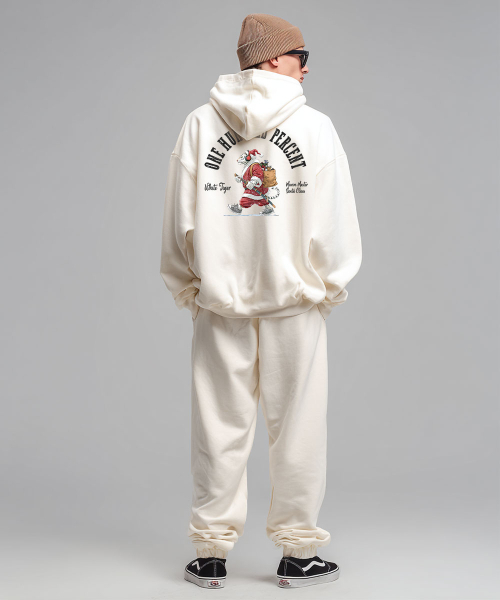 OHP（ワンハンドレッドパーセント）の「OHPxHARMONIA ムリムコス no.2 起毛フード6（パーカー・メンズ・ブラック/Beige/ダークグレー・4XL/3XL/M(95)/L/2XL/XL）」の7枚目の写真