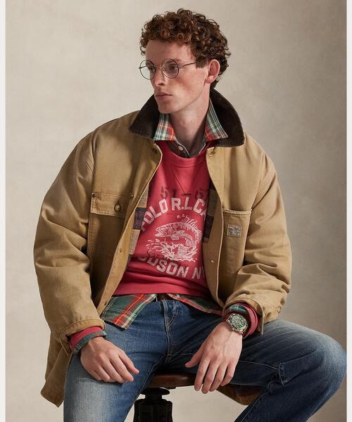 ヴィンテージ フィット フリース グラフィック スウェットシャツ