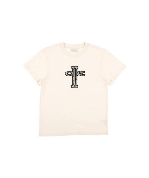 EPISODE UNTITLED(エピソードアンタイトルド)の「レースアップリケロゴクロップTシャツホワイト(Tシャツ/カットソー・レディース・ホワイト・FREE)」の1枚目の写真
