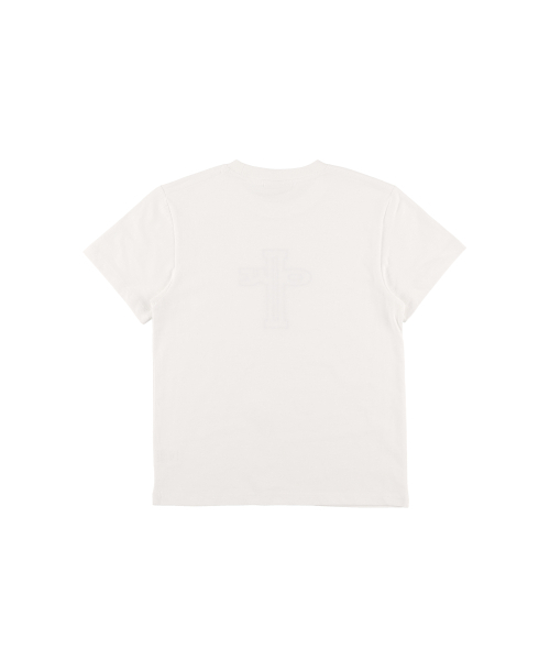 EPISODE UNTITLED(エピソードアンタイトルド)の「レースアップリケロゴクロップTシャツホワイト(Tシャツ/カットソー・レディース・ホワイト・FREE)」の3枚目の写真
