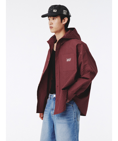 KIJUN MEN（キジュンメンズ）の「Check Hoodie Shirt Red（その他アウター・メンズ・その他・MEDIUM/LARGE/X-LARGE）」の5枚目の写真