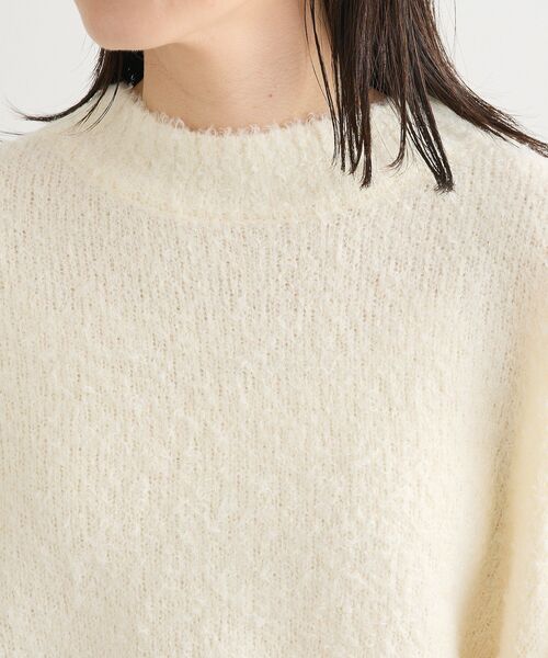 Green Parks(グリーンパークス)の「・Petit Fleur ブークレワイドニット(ニット/セーター・レディース・ブルー/オフホワイト/ブラック/ピンク/ライトグレー・FREE)」の22枚目の写真