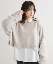 ・Petit Fleur ブークレワイドニット