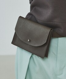 qualite | 【ベルトとしても使用可】レザーベルトミニバック/ウエストポーチ(ショルダーバッグ)