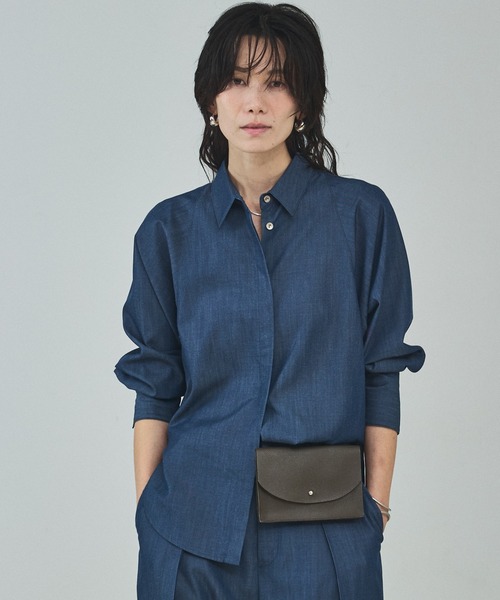 qualite(カリテ)の「【ベルトとしても使用可】レザーベルトミニバック/ウエストポーチ(ショルダーバッグ・レディース・モカ/アイボリー・フリー)」の9枚目の写真