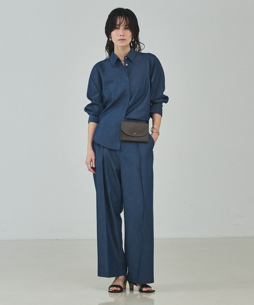 qualite(カリテ)の「【ベルトとしても使用可】レザーベルトミニバック/ウエストポーチ(ショルダーバッグ・レディース・モカ/アイボリー・フリー)」の10枚目の写真