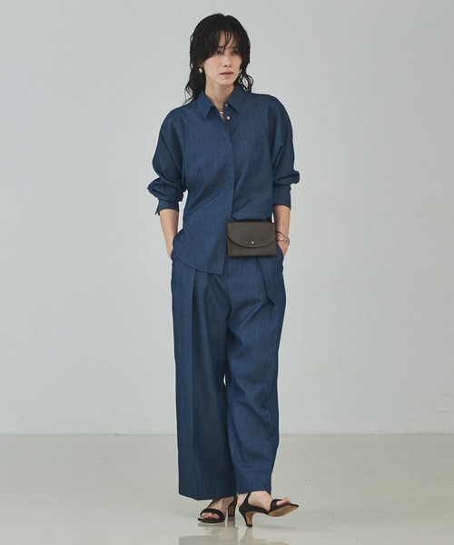 qualite(カリテ)の「【ベルトとしても使用可】レザーベルトミニバック/ウエストポーチ(ショルダーバッグ・レディース・モカ/アイボリー・フリー)」の12枚目の写真