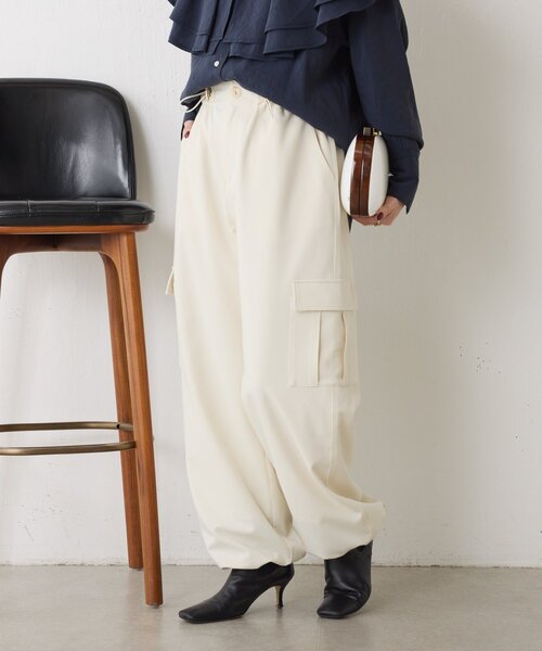 Jena espace merveilleux（ジェナ　エスパスメルヴェイユ）の「【ラフに、こなれる】パラシュートパンツ（その他パンツ・レディース・アイボリー/グレー/ベージュ・FREE）」の15枚目の写真