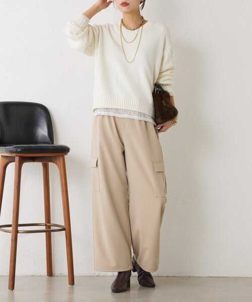 Jena espace merveilleux（ジェナ　エスパスメルヴェイユ）の「【ラフに、こなれる】パラシュートパンツ（その他パンツ・レディース・アイボリー/グレー/ベージュ・FREE）」の10枚目の写真