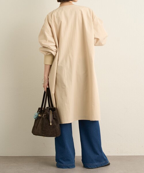 Omekashi（オメカシ）の「袖リブライトトレンチコート（トレンチコート・レディース・ベージュ/ブラック・FREE）」の20枚目の写真