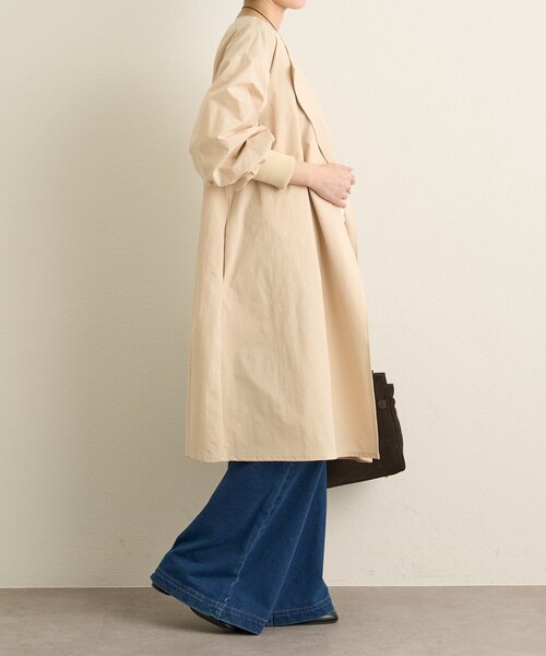 Omekashi（オメカシ）の「袖リブライトトレンチコート（トレンチコート・レディース・ベージュ/ブラック・FREE）」の21枚目の写真