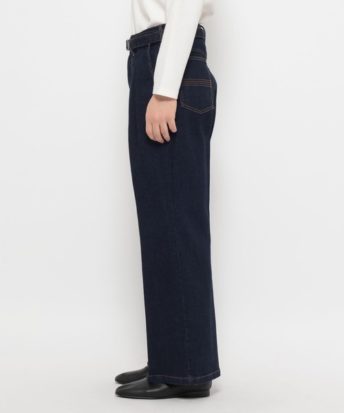 HARE（ハレ）の「【SET UP対応】ベルテッド2タックデニムパンツ(HARE)（デニムパンツ・メンズ・ネイビー/ブラック/ホワイト・MEDIUM/SMALL）」の13枚目の写真