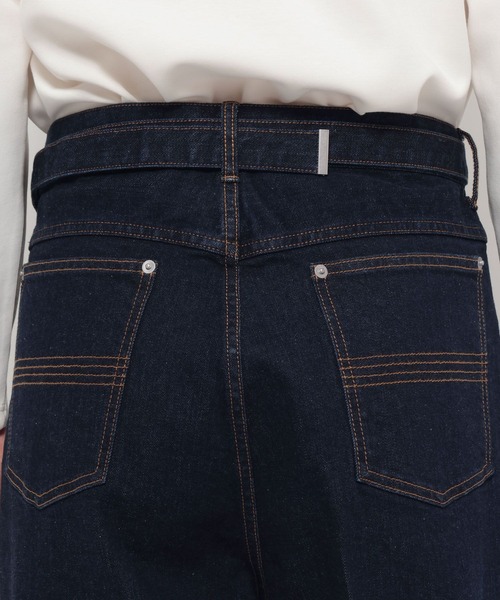 HARE（ハレ）の「【SET UP対応】ベルテッド2タックデニムパンツ(HARE)（デニムパンツ・メンズ・ネイビー/ブラック/ホワイト・MEDIUM/SMALL）」の18枚目の写真