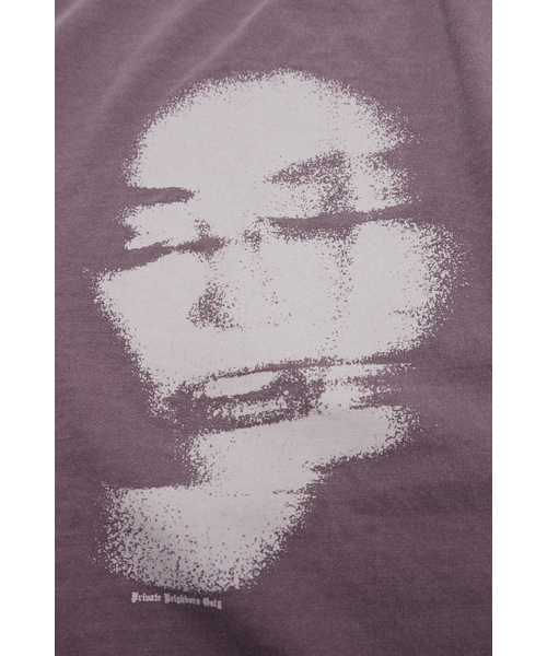 PRIVATE NEIGHBORS（プライベートネイバーズ）の「Fade Face Tee (Pigment Dyed) - Ash Purple（Tシャツ/カットソー・メンズ・その他・LARGE）」の2枚目の写真