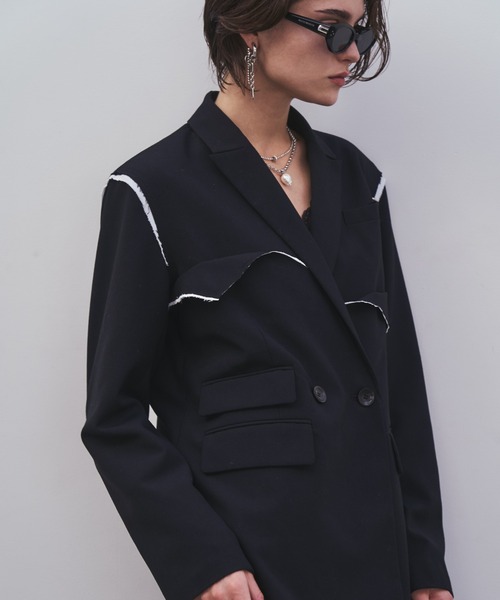 セール】OUTLINE TAILORED JACKET/アウトラインテーラードジャケット