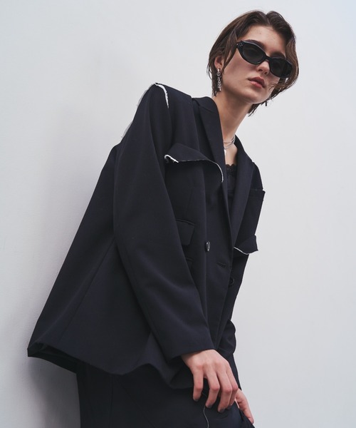 セール】OUTLINE TAILORED JACKET/アウトラインテーラードジャケット