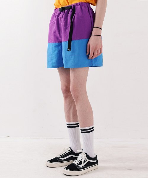 PIECEMAKER(ピースメーカー)の「NYLON COLOR SHORTS (PURPLE)(その他パンツ・レディース・その他・L/M)」の1枚目の写真