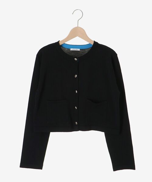 le.coeur blanc（ルクールブラン）の「《WEB限定アイテム》メタルボタンコンパクトカーディガン（カーディガン/ボレロ・レディース・ブルー/ブラック/ライトグリーン/アイボリー・38）」の14枚目の写真