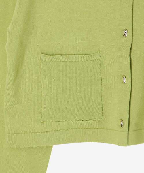 le.coeur blanc（ルクールブラン）の「《WEB限定アイテム》メタルボタンコンパクトカーディガン（カーディガン/ボレロ・レディース・ブルー/ブラック/ライトグリーン/アイボリー・38）」の10枚目の写真
