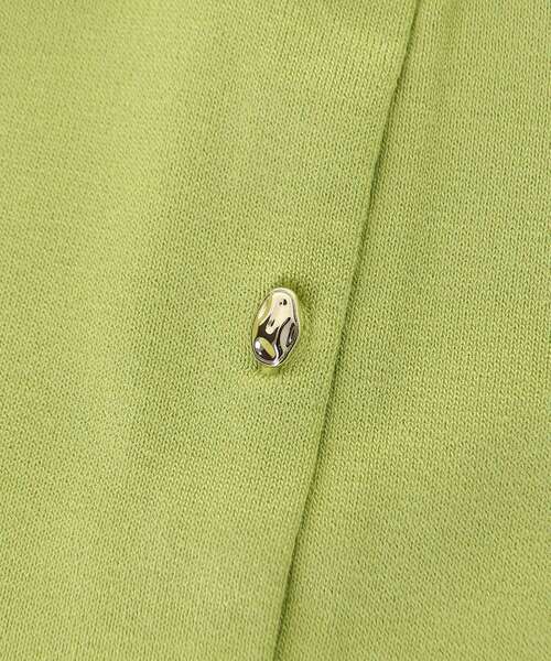 le.coeur blanc（ルクールブラン）の「《WEB限定アイテム》メタルボタンコンパクトカーディガン（カーディガン/ボレロ・レディース・ブルー/ブラック/ライトグリーン/アイボリー・38）」の9枚目の写真