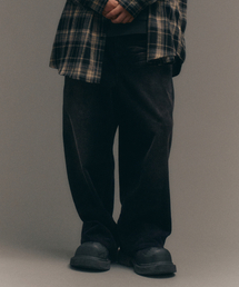 Big Union（ ）の「ブラシドワイドコーデュロイパンツ（ブラック）（その他パンツ）」