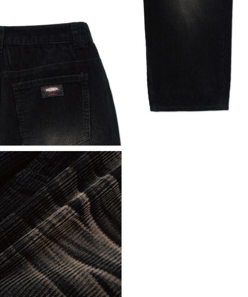 Big Unionの「ブラシドワイドコーデュロイパンツ(ブラック)(その他パンツ・レディース・その他・S/M/L)」の3枚目の写真