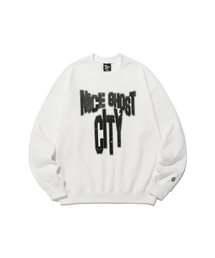 NICE GHOST CITY SWEATSHIRTS_WHITE(NG2DSUM444A)