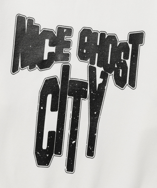 NICE GHOST CLUB(ナイスゴーストクラブ)の「NICE GHOST CITY SWEATSHIRTS_WHITE(NG2DSUM444A)(スウェット・レディース・その他・S/M/L)」の4枚目の写真