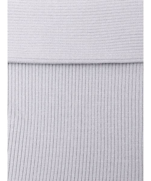 RESEXXY(リゼクシー)の「オフショルプリーツニットミニワンピース(ワンピース・レディース・アイボリー/ブラック/ブルー・FREE)」の9枚目の写真