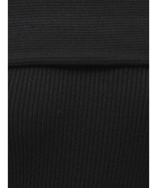 RESEXXY(リゼクシー)の「オフショルプリーツニットミニワンピース(ワンピース・レディース・アイボリー/ブラック/ブルー・FREE)」の10枚目の写真