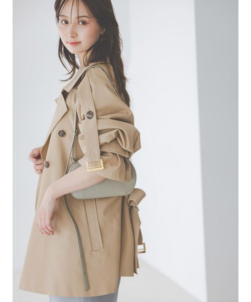 SNIDEL(スナイデル)の「ミドルトレンチコート(トレンチコート・レディース・カーキ/アイボリー・F)」の7枚目の写真