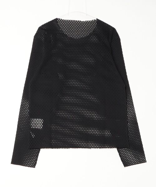 JOHN LAWRENCE SULLIVAN（ジョンローレンスサリバン）の「COTTON MESH PULLOVER（Tシャツ/カットソー・メンズ・ホワイト/ベージュ/ブラック・MEDIUM/SMALL）」の5枚目の写真