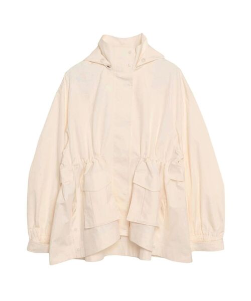 ELENDEEK(エレンディーク)の「ドローストリングマウンテンパーカー(ブルゾン・レディース・イエロー/オフホワイト/ブラウン・FREE)」の9枚目の写真