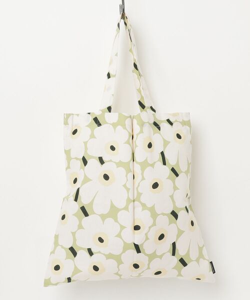 marimekko(マリメッコ)の「【ASIA EXCLUSIVE】Mini Unikko / tote bag 43x44(トートバッグ・レディース・ライトグリーン・FREE)」の4枚目の写真