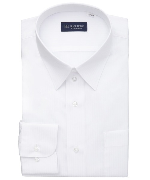 TOKYO SHIRTS(トウキョウシャツ)の「【吸水速乾】 形態安定ノンアイロン レギュラー 長袖ビジネスワイシャツ(ビジネスシャツ・メンズ・ホワイト・首回り39cm-裄丈80cm/首回り39cm-裄丈84cm/首回り41cm-裄丈82cm/首回り41cm-裄丈86cm/首回り42cm-裄丈82cm/首回り42cm-裄丈86cm/首回り43cm-裄丈82cm/首回り43cm-裄丈86cm/首回り37cm-裄丈80cm/首回り37cm-裄丈84cm)」の1枚目の写真