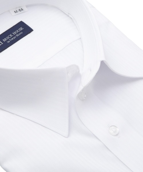 TOKYO SHIRTS(トウキョウシャツ)の「【吸水速乾】 形態安定ノンアイロン レギュラー 長袖ビジネスワイシャツ(ビジネスシャツ・メンズ・ホワイト・首回り39cm-裄丈80cm/首回り39cm-裄丈84cm/首回り41cm-裄丈82cm/首回り41cm-裄丈86cm/首回り42cm-裄丈82cm/首回り42cm-裄丈86cm/首回り43cm-裄丈82cm/首回り43cm-裄丈86cm/首回り37cm-裄丈80cm/首回り37cm-裄丈84cm)」の2枚目の写真