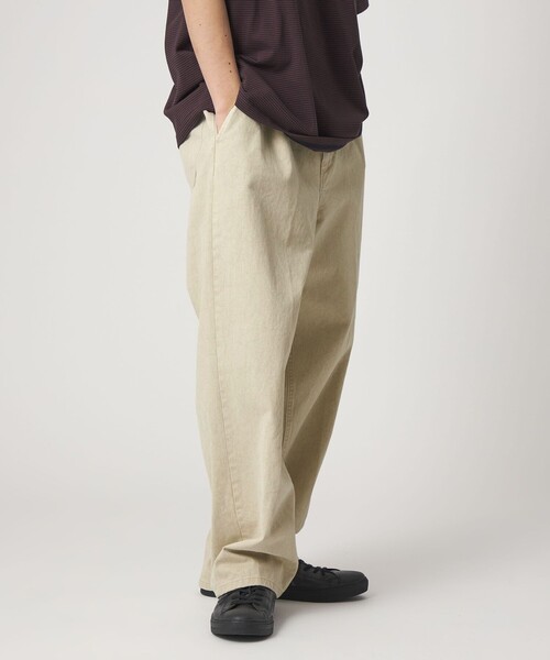 CITEN(シテン)の「<CITEN>ベルテッドウォッシュツイルパンツ(スラックス・メンズ・ダークグレー/ベージュ・L/M/S)」の13枚目の写真