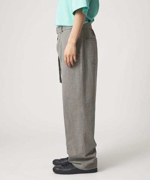 CITEN(シテン)の「<CITEN>ベルテッドウォッシュツイルパンツ(スラックス・メンズ・ダークグレー/ベージュ・L/M/S)」の17枚目の写真